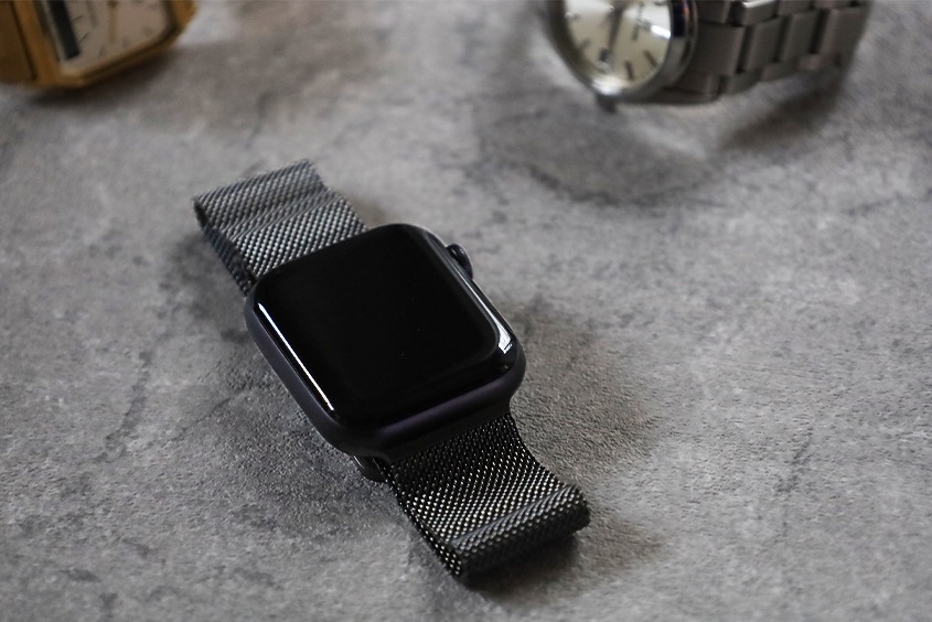Apple Watch ミラネーゼバンド 42 44mm ベルト ブラック