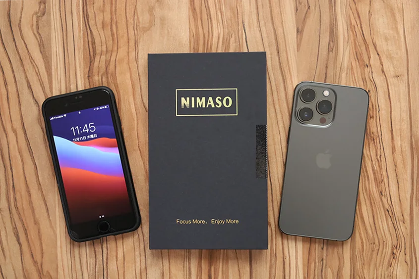 iPhone 13とSE2(2020) Nimaso保護ガラスフィルムレビュー｜アンチグレア or グレアこれを買えば大丈夫！