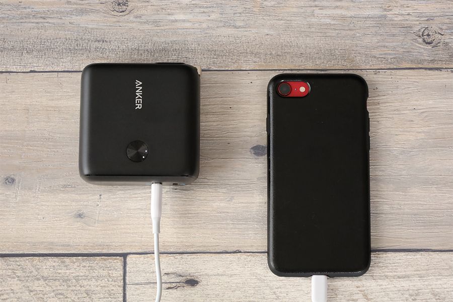 Anker PowerCore Fusion 10000のUSB-AでiPhone充電