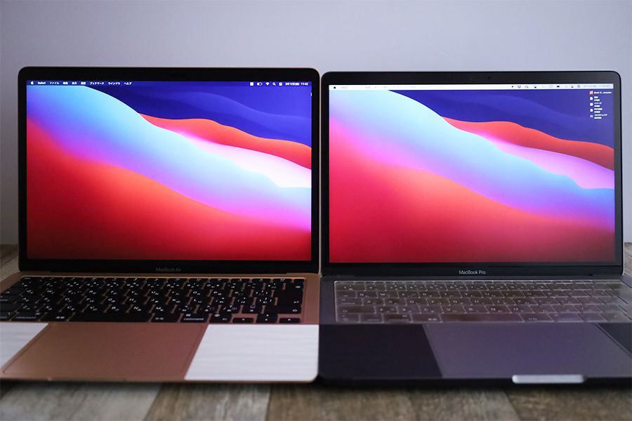 M1 MacBook AirとMacBook ProはNIMASOのアンチグレアフィルムをはっていてもキレイに映る