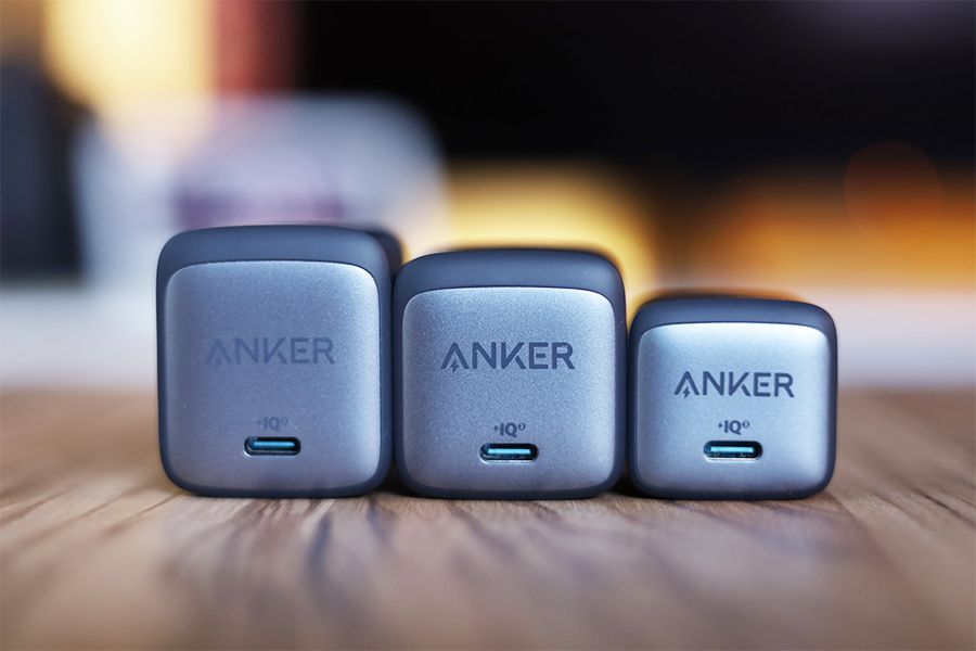Anker NanoⅡ65Wと45Wと30Wの比較ポート部分