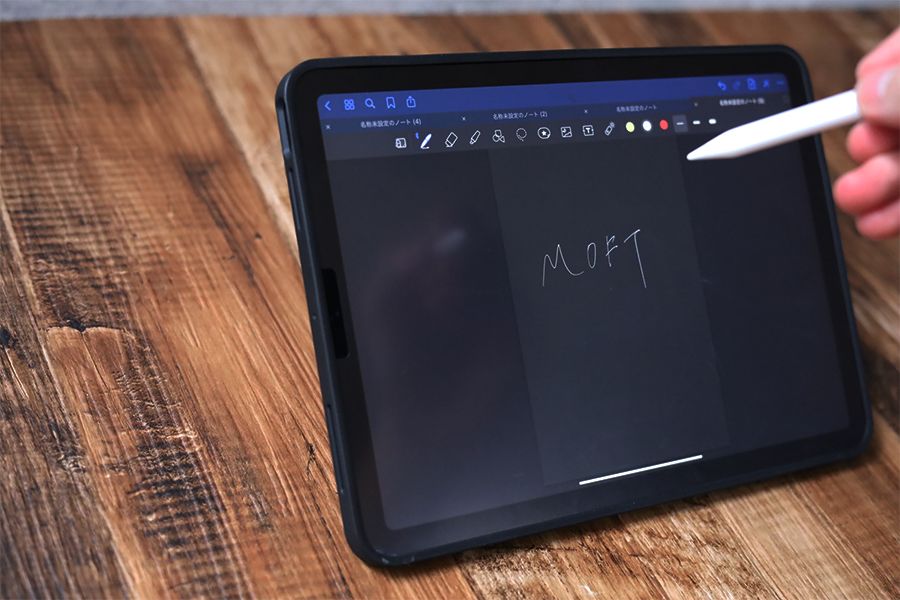 MOFT FloatはApple Pencilも使いやすい角度にできる