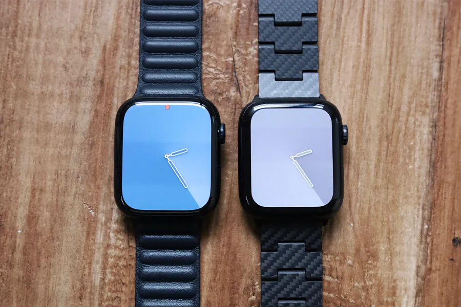Apple Watch 6と7比較のグラデーション