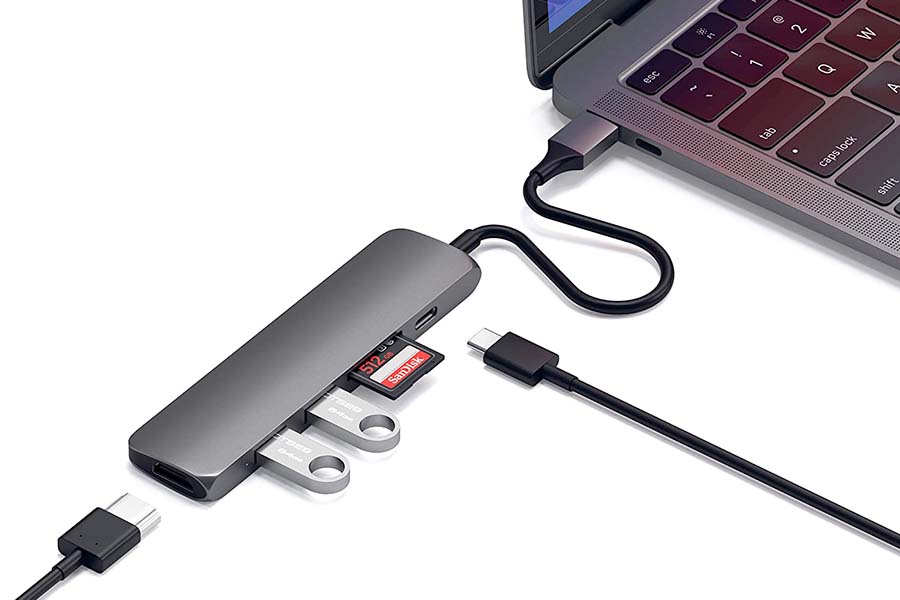 Satechi スリム V2 マルチ USB-Cハブ 6in1はiPad miniにおすすめのUSB-Cハブ