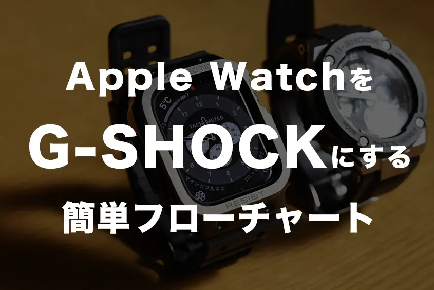 Apple WatchをG-SHOCKにするフローチャート