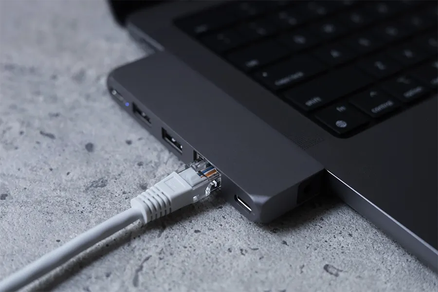 Satechi USB-C PRO ハブ ミニの有線LAN