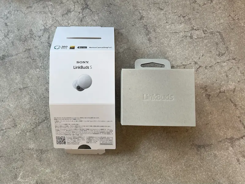 LinkBuds Sの再生プラスチックを使用した化粧箱