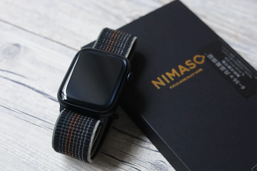 NIMASO Apple Watch用フィルム レビュー｜Apple Watch 8におすすめできる薄型フィルムは間違いなくこれ！