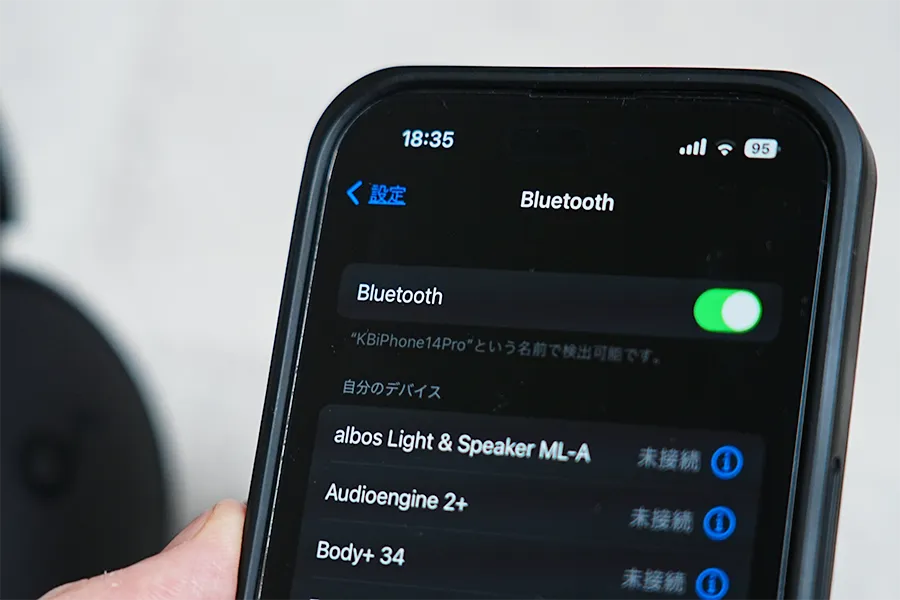 Bluetooth設定画面