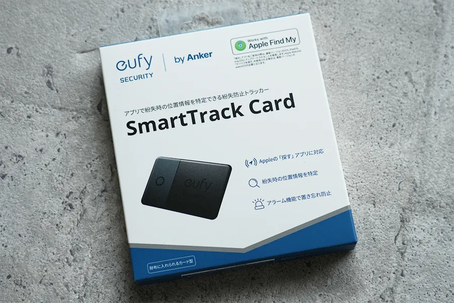 Anker Eufy (ユーフィ) Security SmartTrack Card (紛失防止トラッカー) パッケージ表面